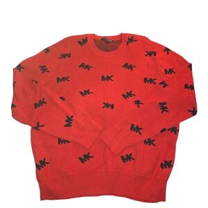 Red Michael Kors Logo Men's Sweater